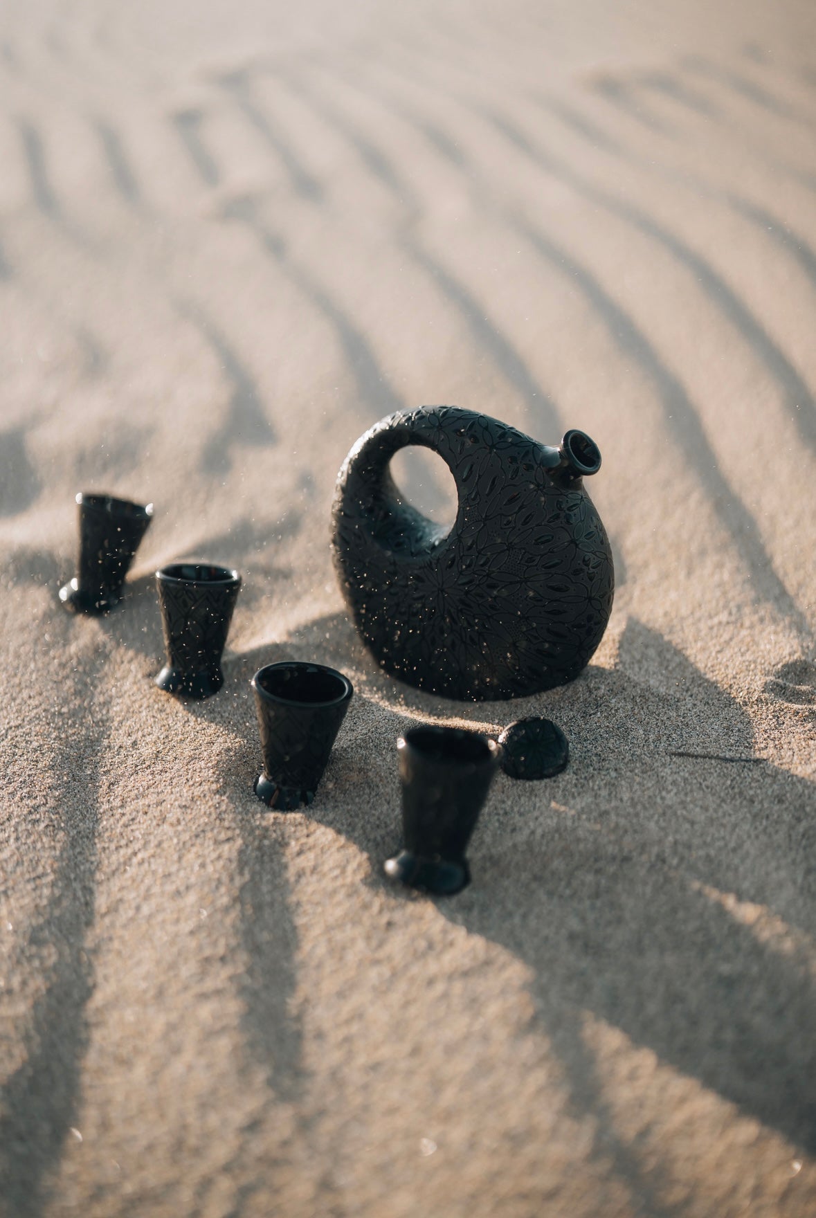 Black Tequila Decanter Set