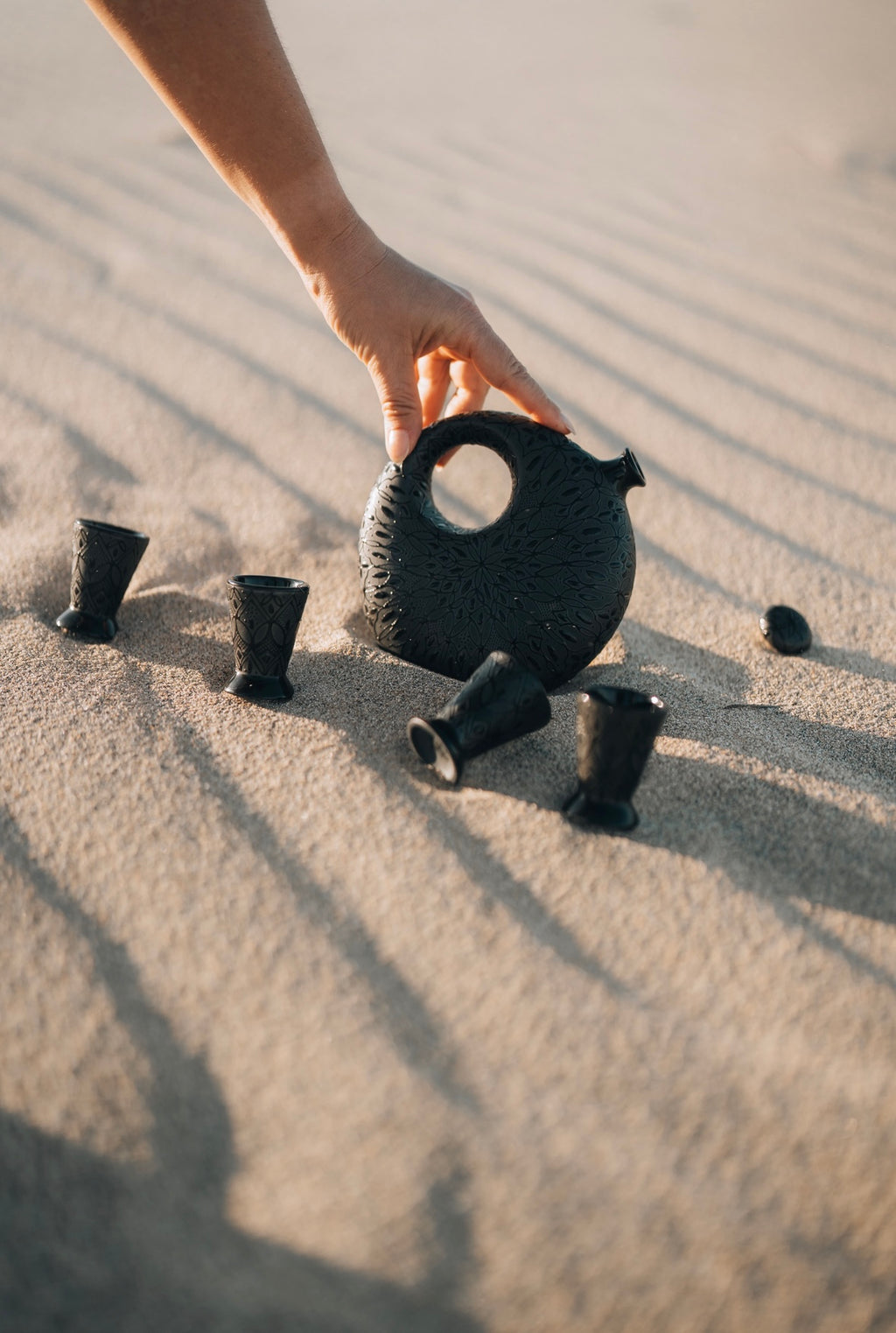 Black Tequila Decanter Set