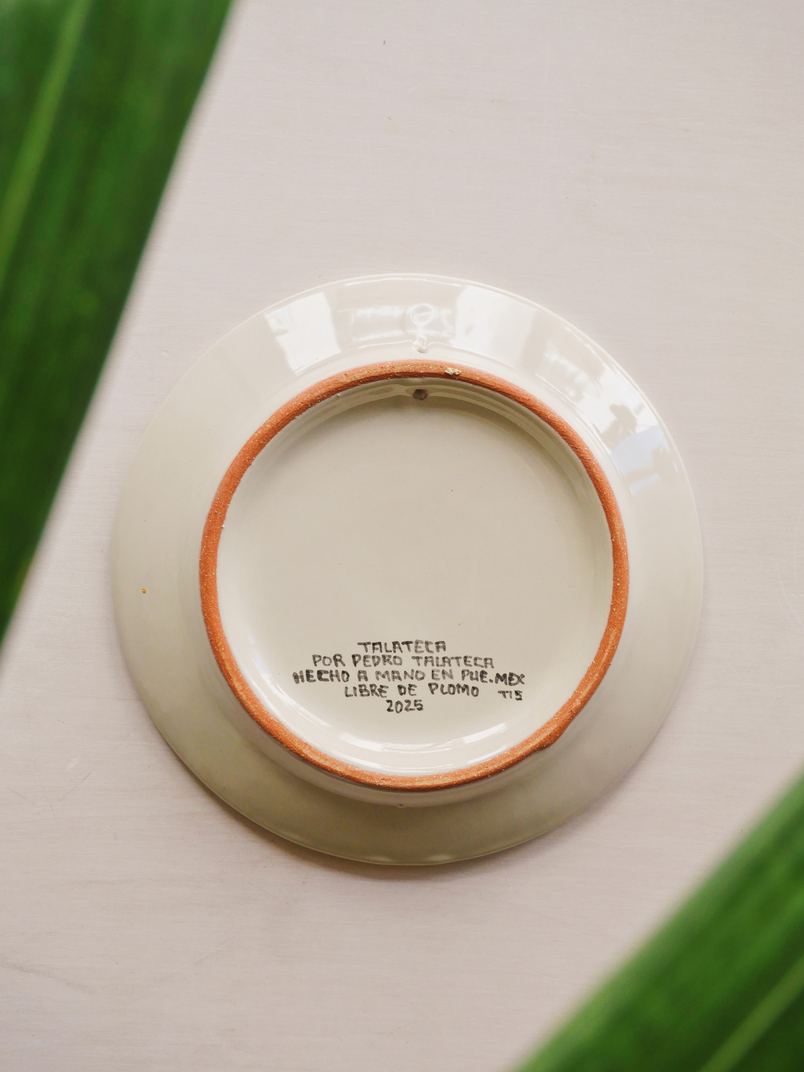 Talavera White Plate