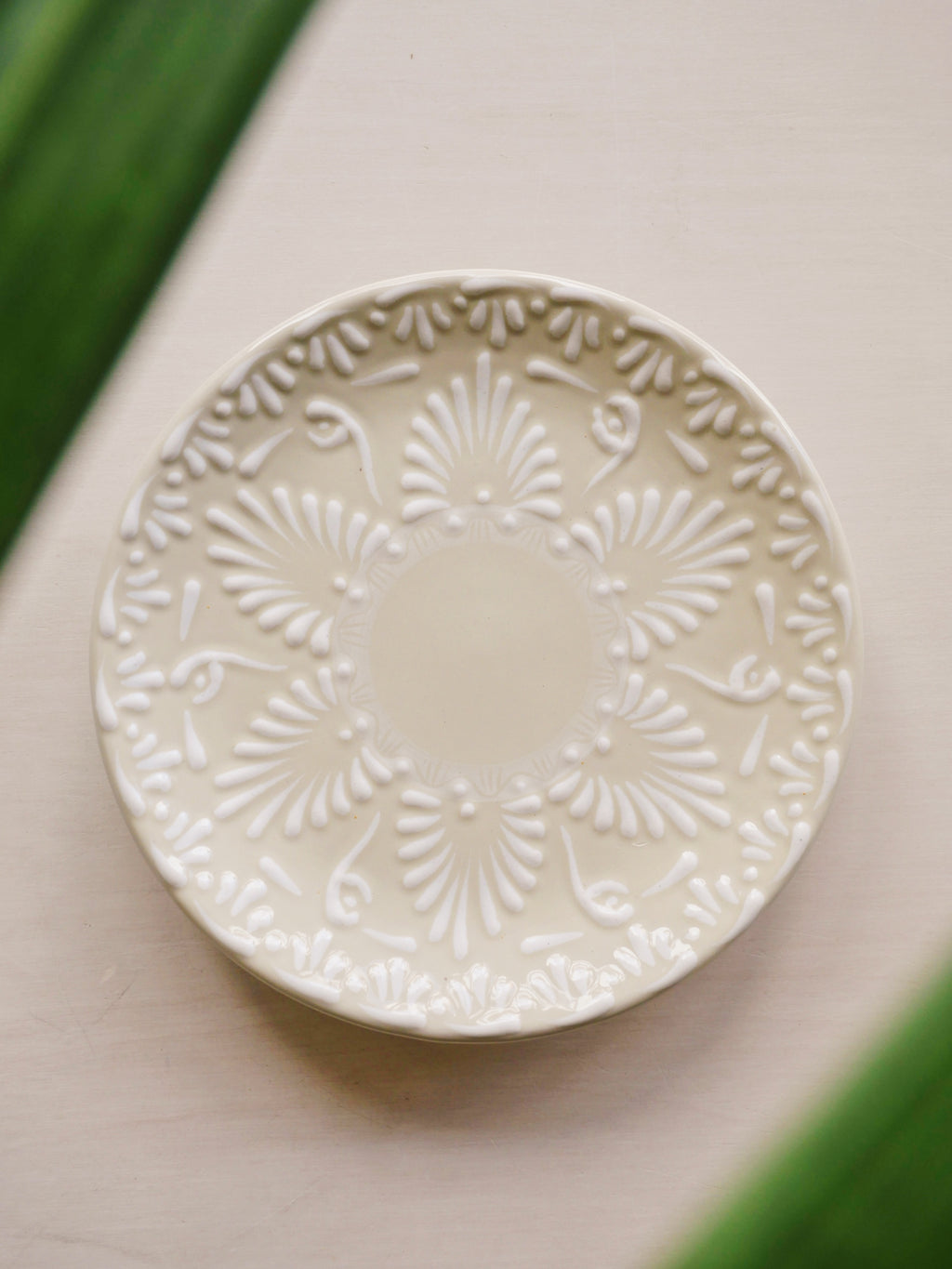 Talavera White Plate