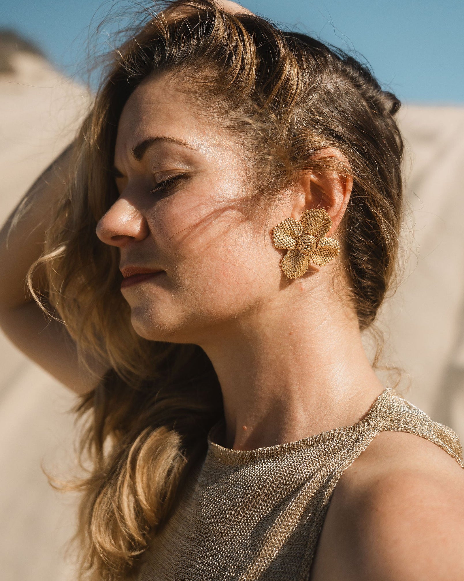 Damiana Golden Earrings