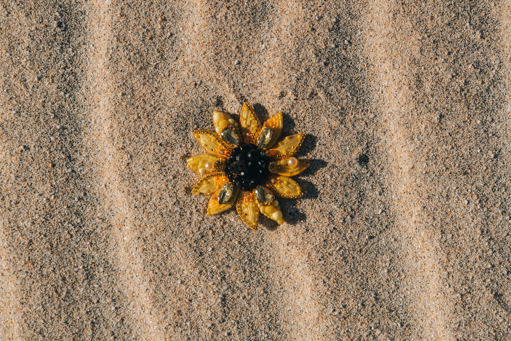 Sunflower Brooch