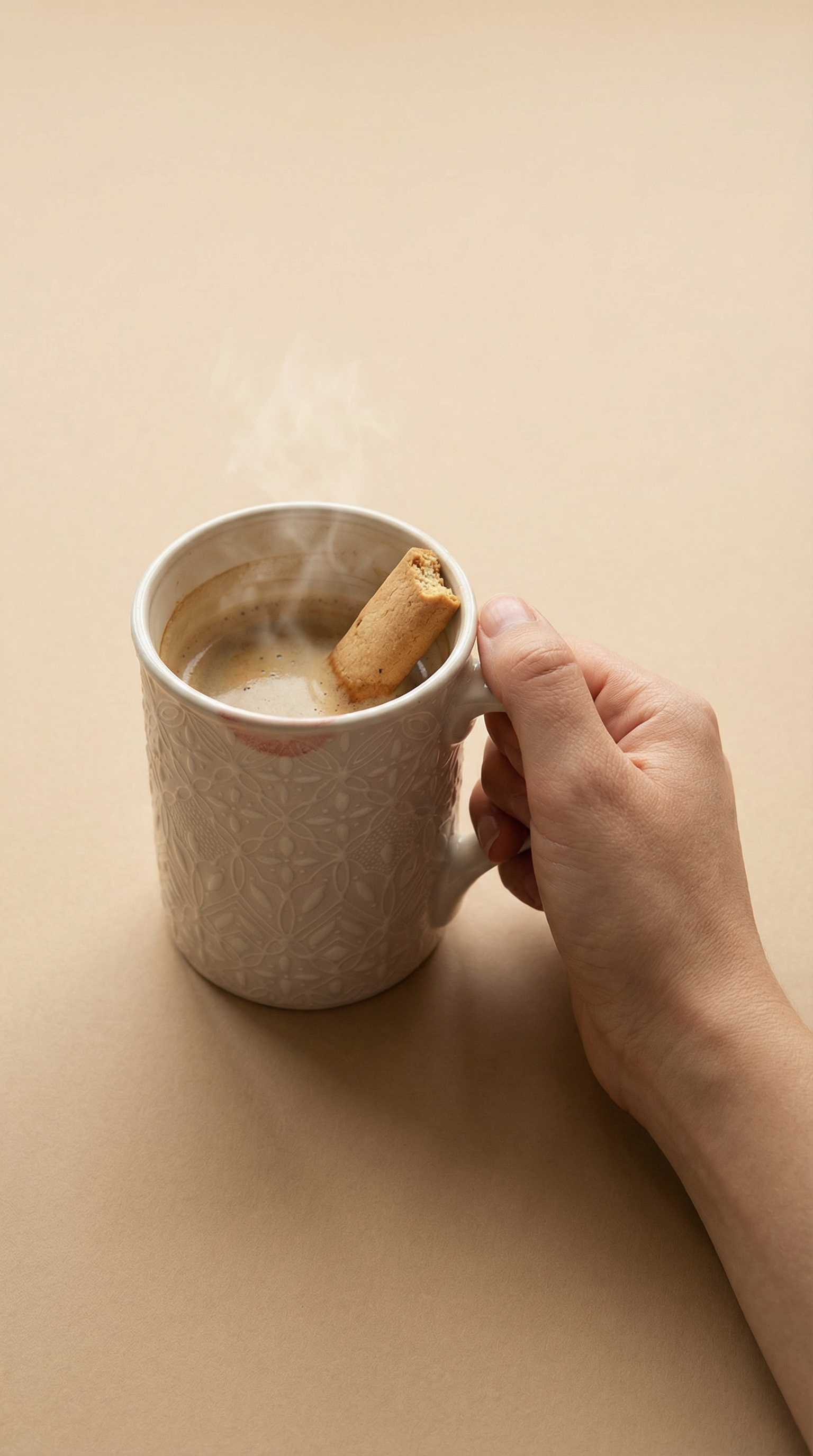 hot coffee in white ceramic mug
