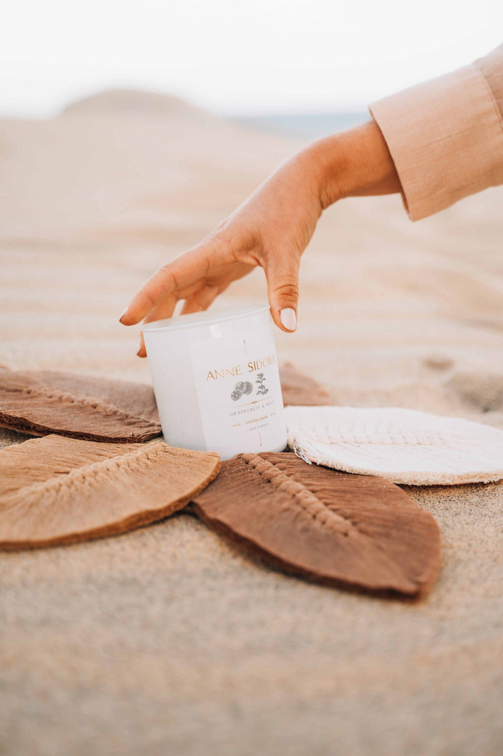 Amber, Clove & Sandalwood Candle - Anne Sidora Unique Poetic gift boutique in Los Cabos