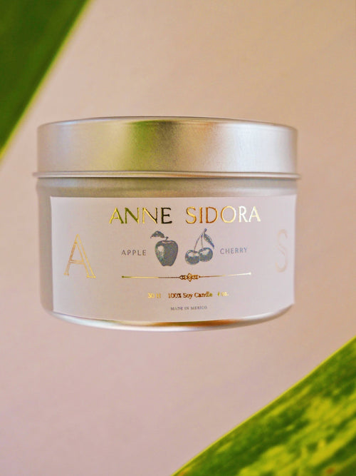 Apple & Cherry Candle - Anne Sidora Unique Poetic gift boutique in Los Cabos