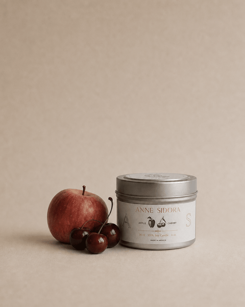 Apple & Cherry Candle - Anne Sidora Unique Poetic gift boutique in Los Cabos