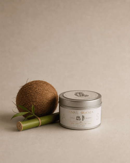 Bamboo & Coconut Candle - Anne Sidora Unique Poetic gift boutique in Los Cabos