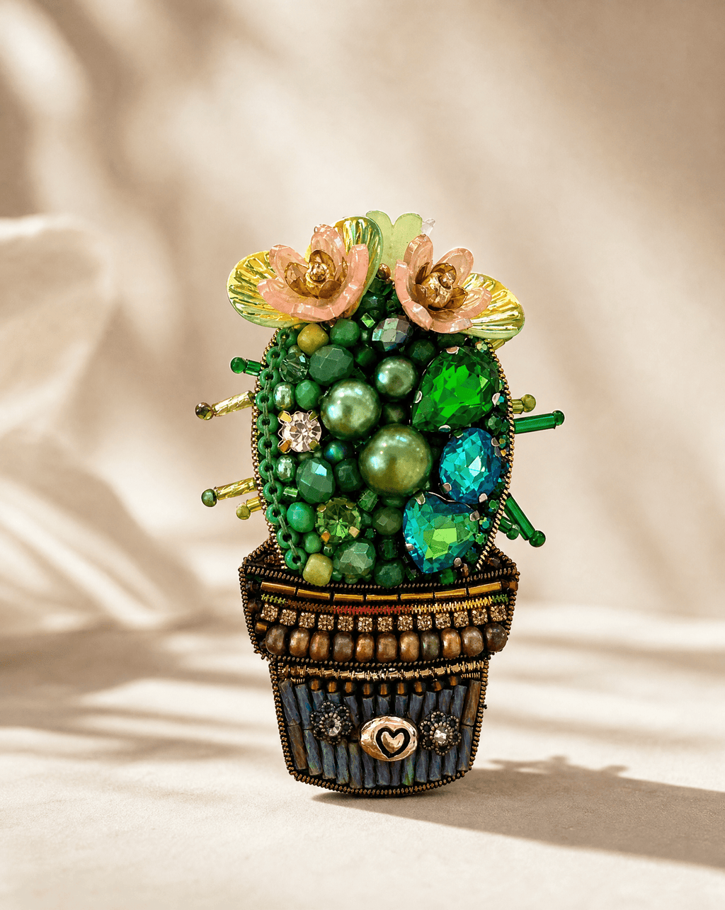Barrel Cactus Brooch - Anne Sidora Unique Poetic gift boutique in Los Cabos