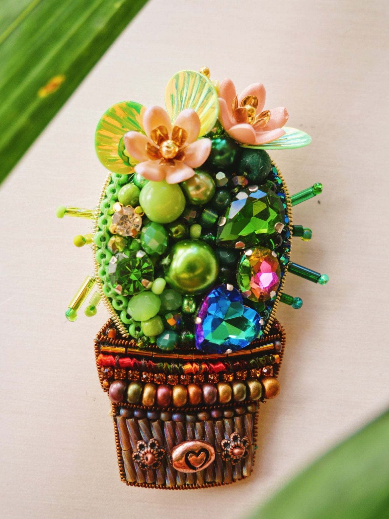 Barrel Cactus Brooch - Anne Sidora Unique Poetic gift boutique in Los Cabos