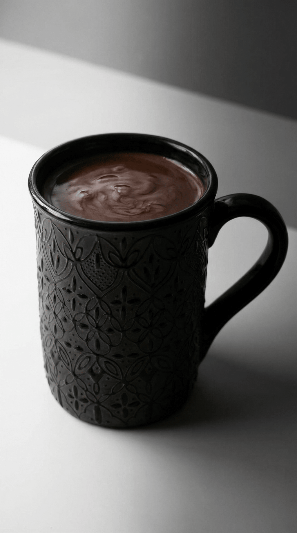 Black Flower Mug - Anne Sidora Unique Poetic gift boutique in Los Cabos
