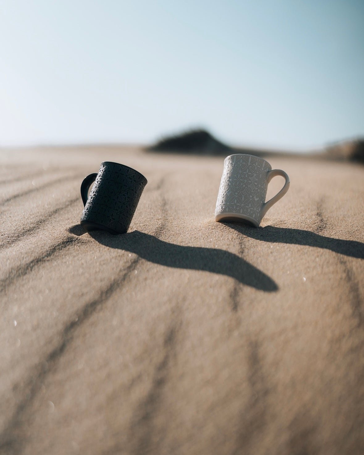 Black Flower Mug - Anne Sidora Unique Poetic gift boutique in Los Cabos