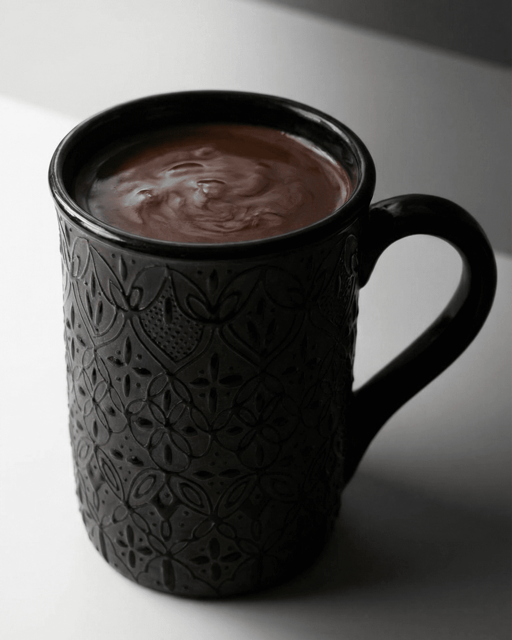 Black Flower Mug - Anne Sidora Unique Poetic gift boutique in Los Cabos
