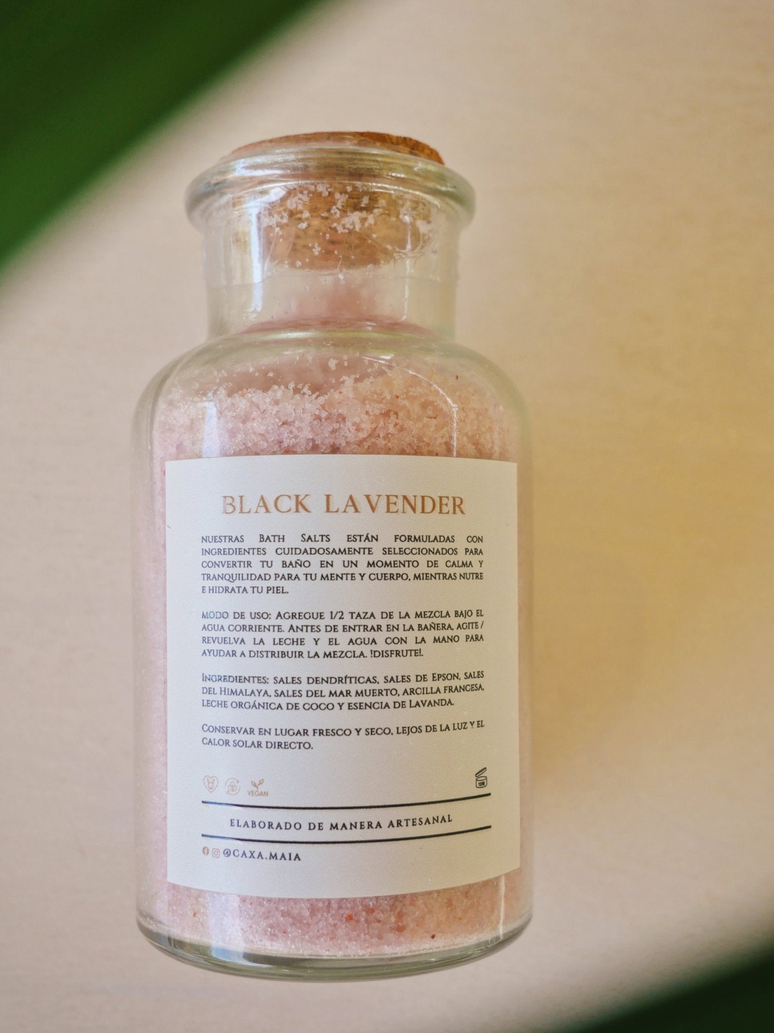 Black Lavender Bath Salts - Anne Sidora Unique Poetic gift boutique in Los Cabos