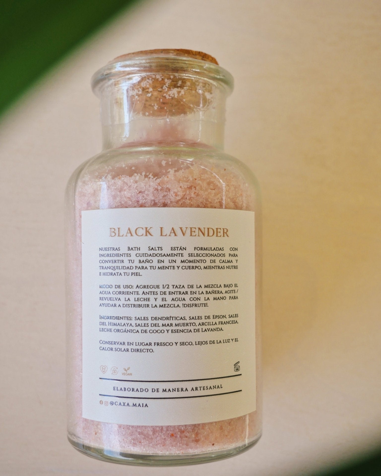 Black Lavender Bath Salts - Anne Sidora Unique Poetic gift boutique in Los Cabos