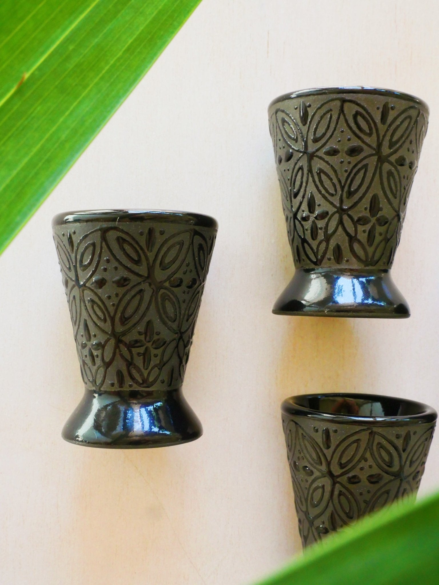 Black Tequila Decanter Set - Anne Sidora Unique Poetic gift boutique in Los Cabos