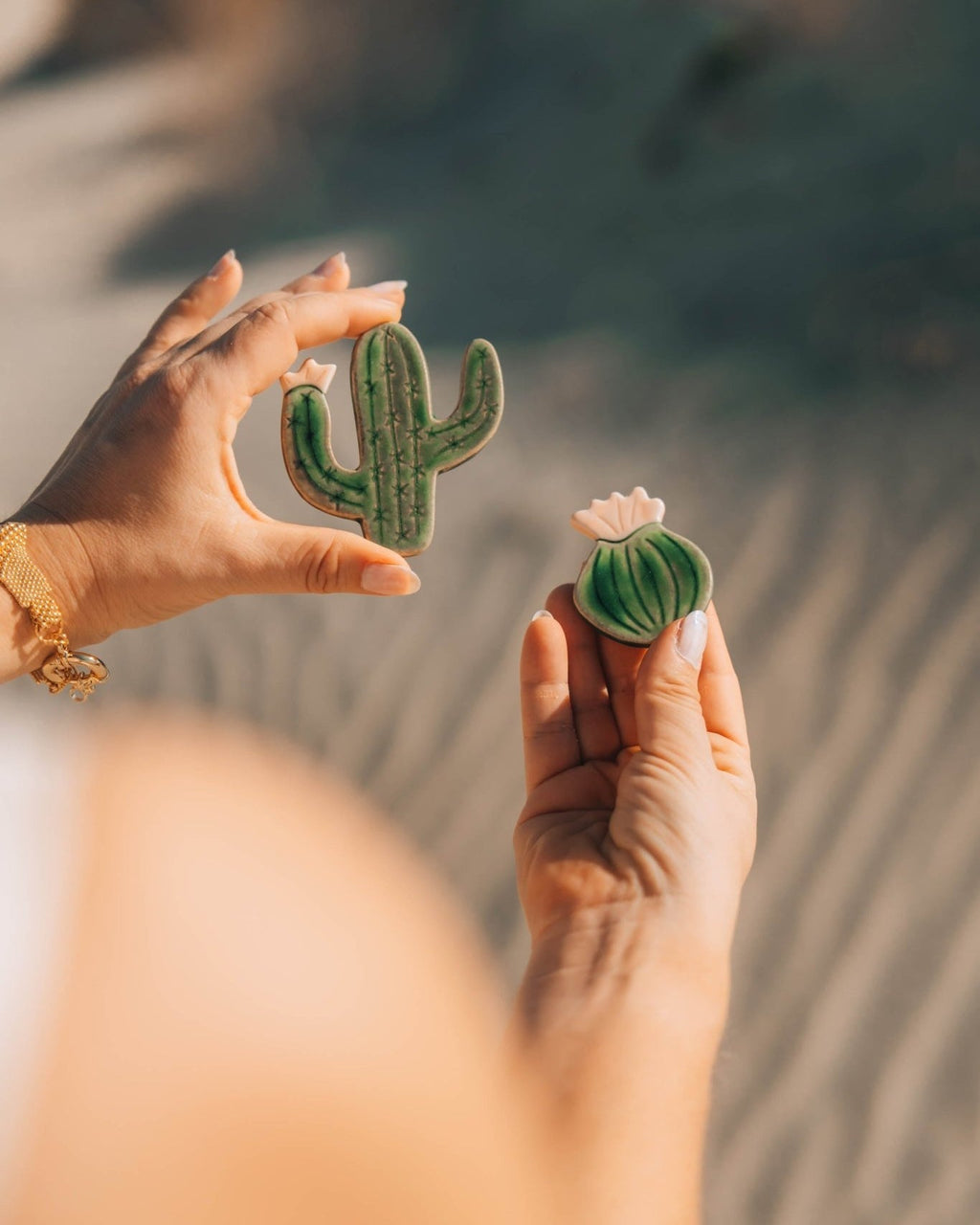 Blooming Cactus Magnets - Anne Sidora Unique Poetic gift boutique in Los Cabos