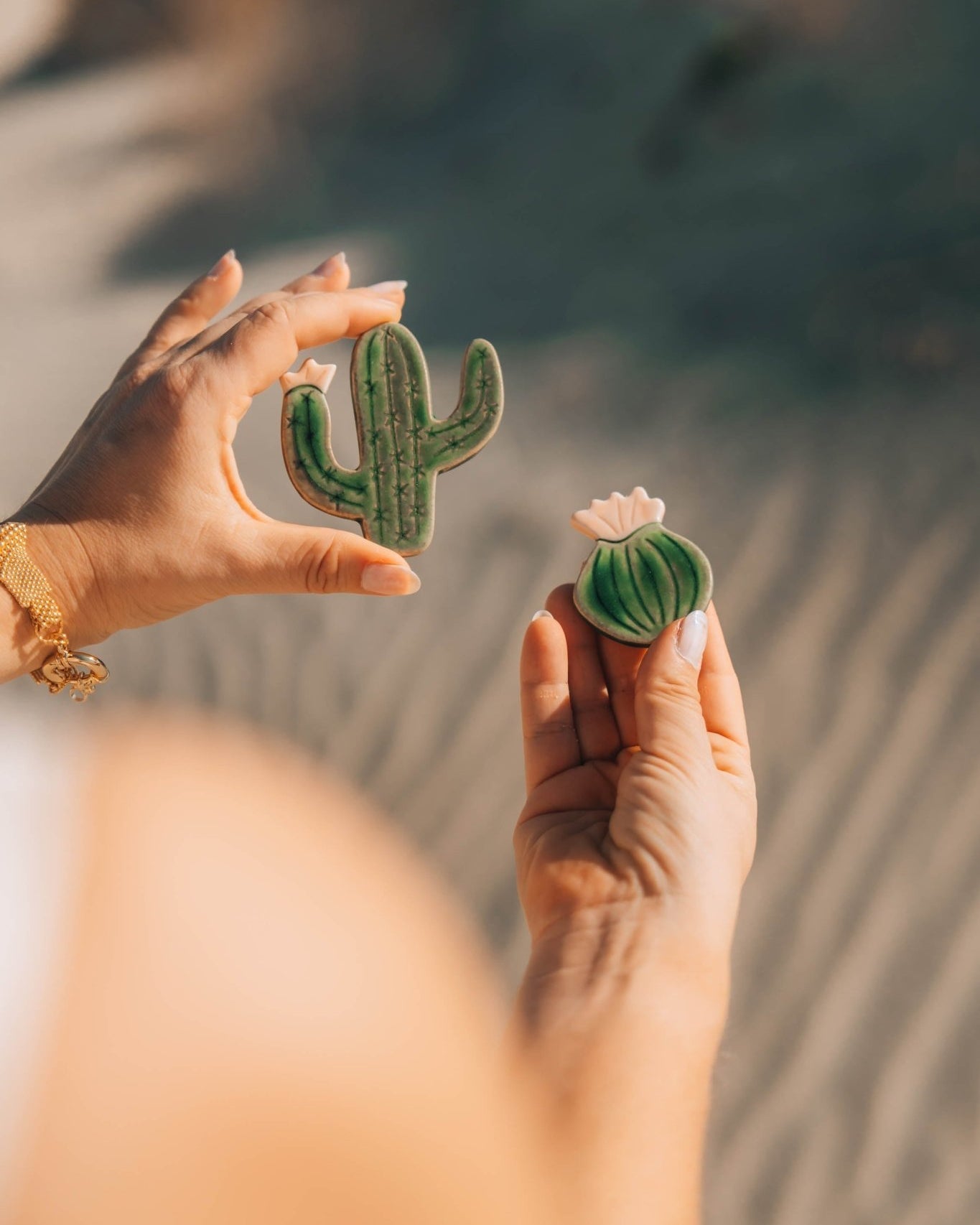 Blooming Cactus Magnets - Anne Sidora Unique Poetic gift boutique in Los Cabos
