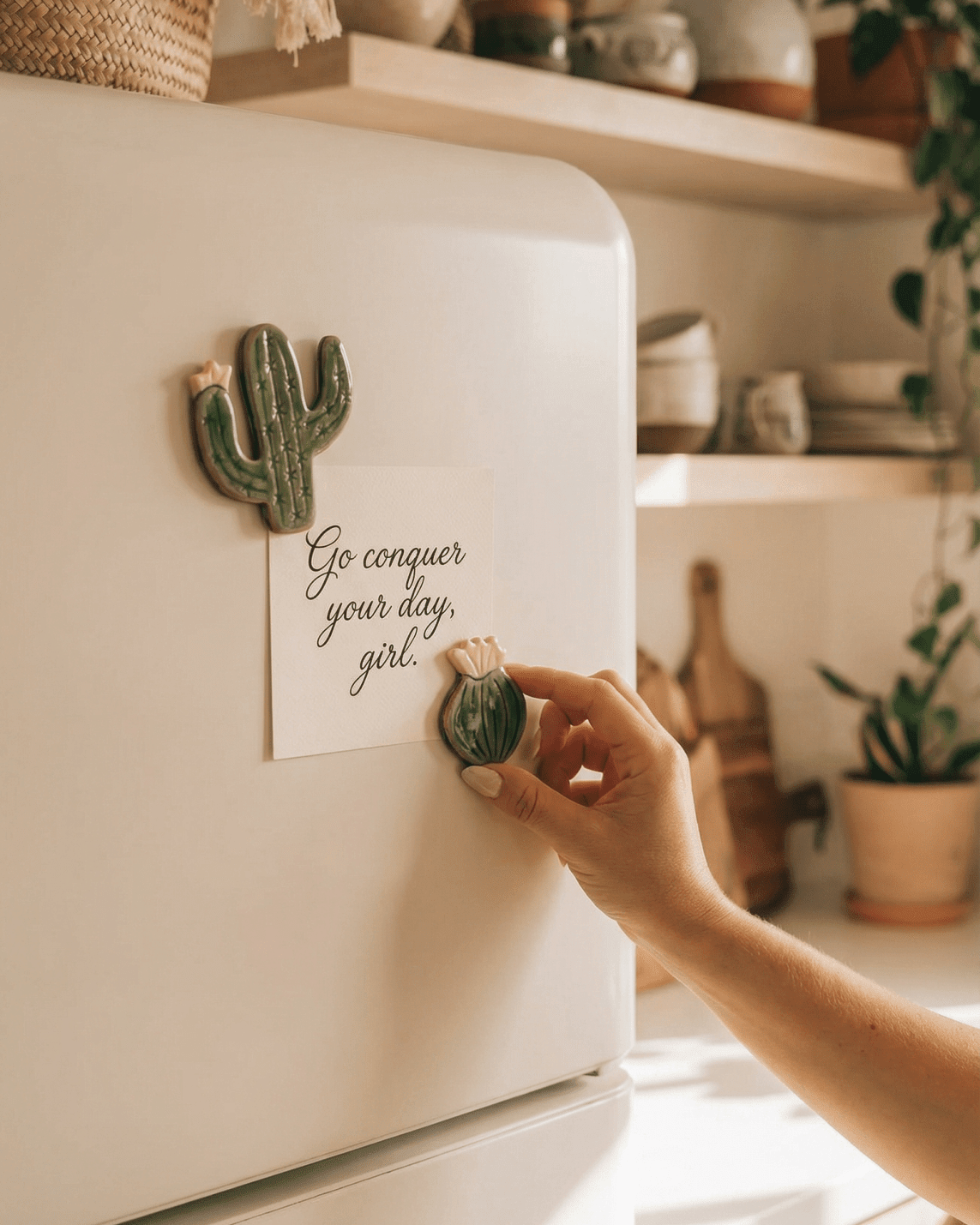 Blooming Cactus Magnets - Anne Sidora Unique Poetic gift boutique in Los Cabos