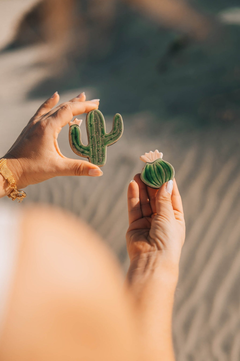 Blooming Cactus Magnets - Anne Sidora Unique Poetic gift boutique in Los Cabos