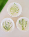 Baja Flora Accent Plates, hand painted ceramic by Anne Sidora in Los Cabos