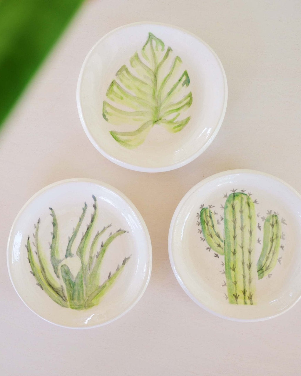 Cactus Accent Plate - Anne Sidora Unique Poetic gift boutique in Los Cabos
