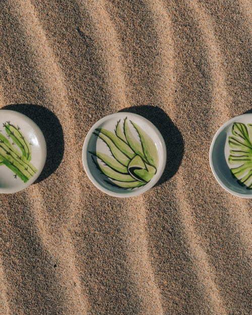 Cactus Accent Plate - Anne Sidora Unique Poetic gift boutique in Los Cabos
