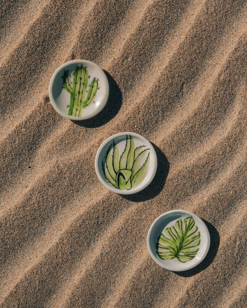 Cactus Accent Plate - Anne Sidora Unique Poetic gift boutique in Los Cabos