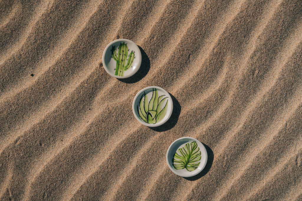 Cactus Accent Plate - Anne Sidora Unique Poetic gift boutique in Los Cabos