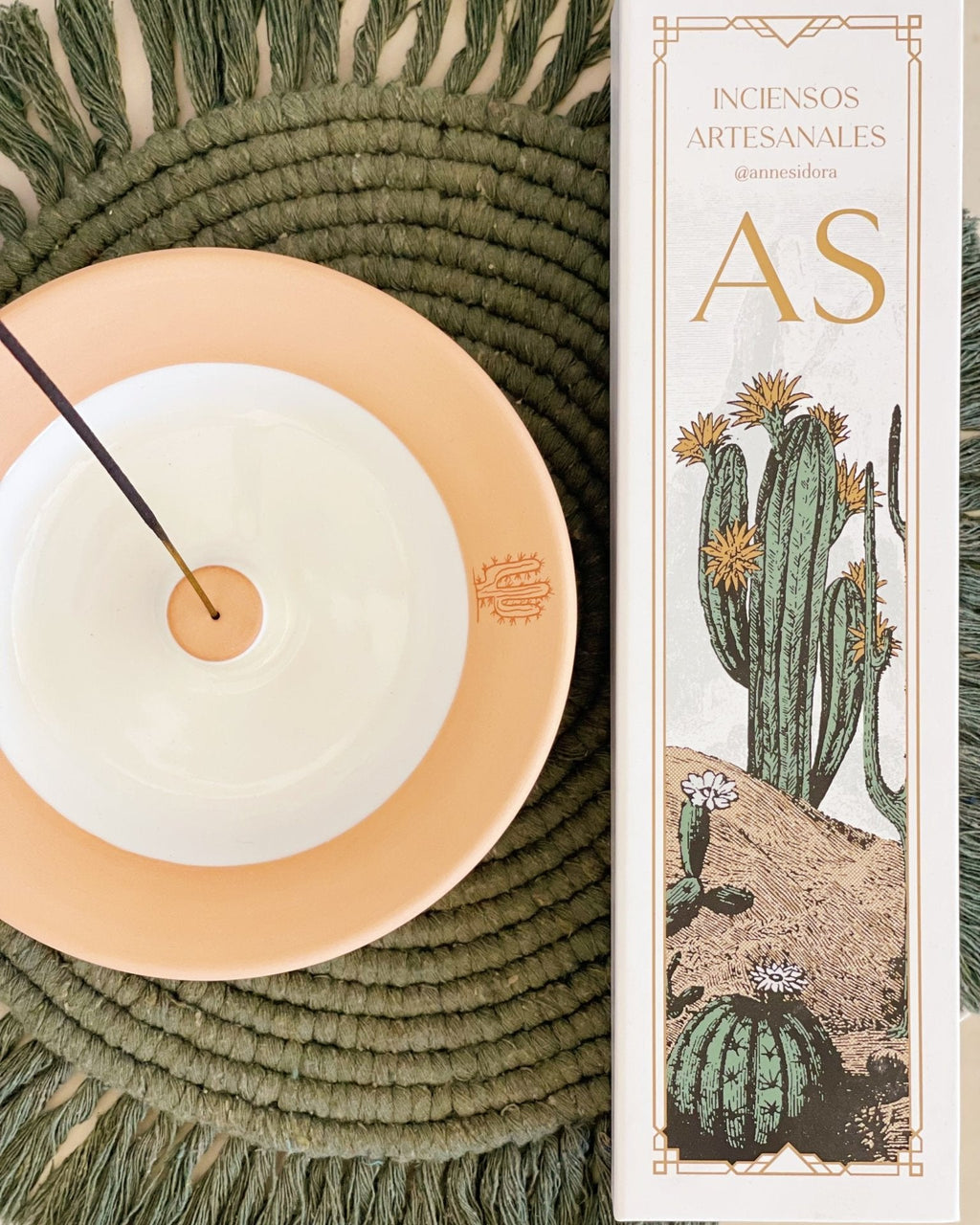 Cactus Incense Holder - Anne Sidora Unique Poetic gift boutique in Los Cabos
