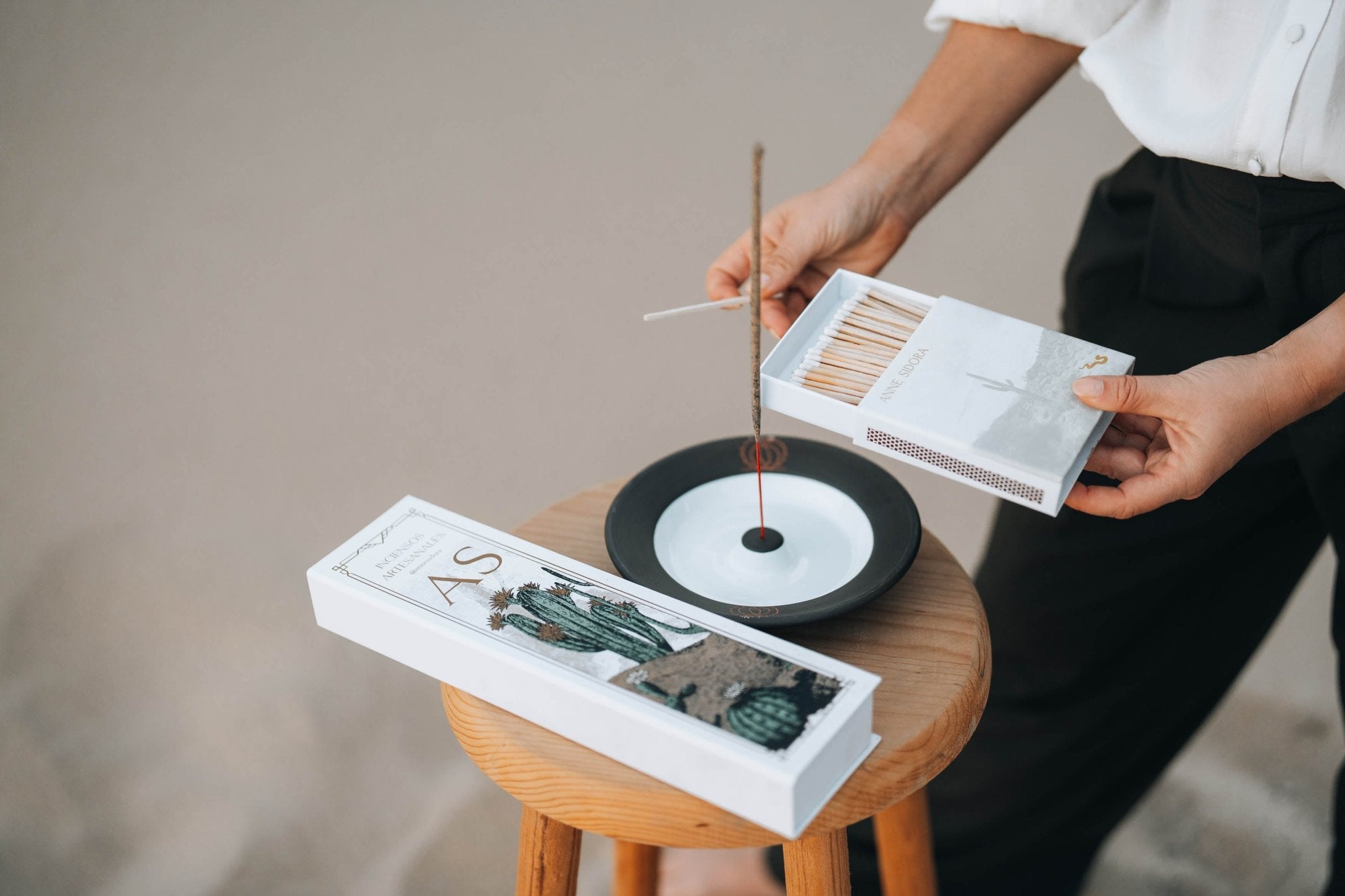 Cactus Incense Holder - Anne Sidora Unique Poetic gift boutique in Los Cabos