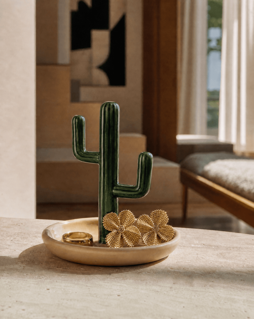 Cactus Jewelry Holder - Anne Sidora Unique Poetic gift boutique in Los Cabos