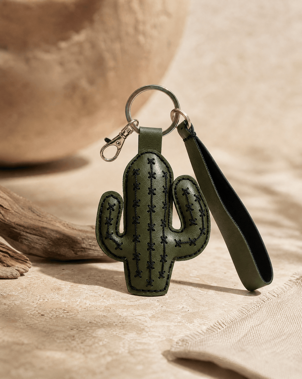 Cactus Keychain - Anne Sidora Unique Poetic gift boutique in Los Cabos