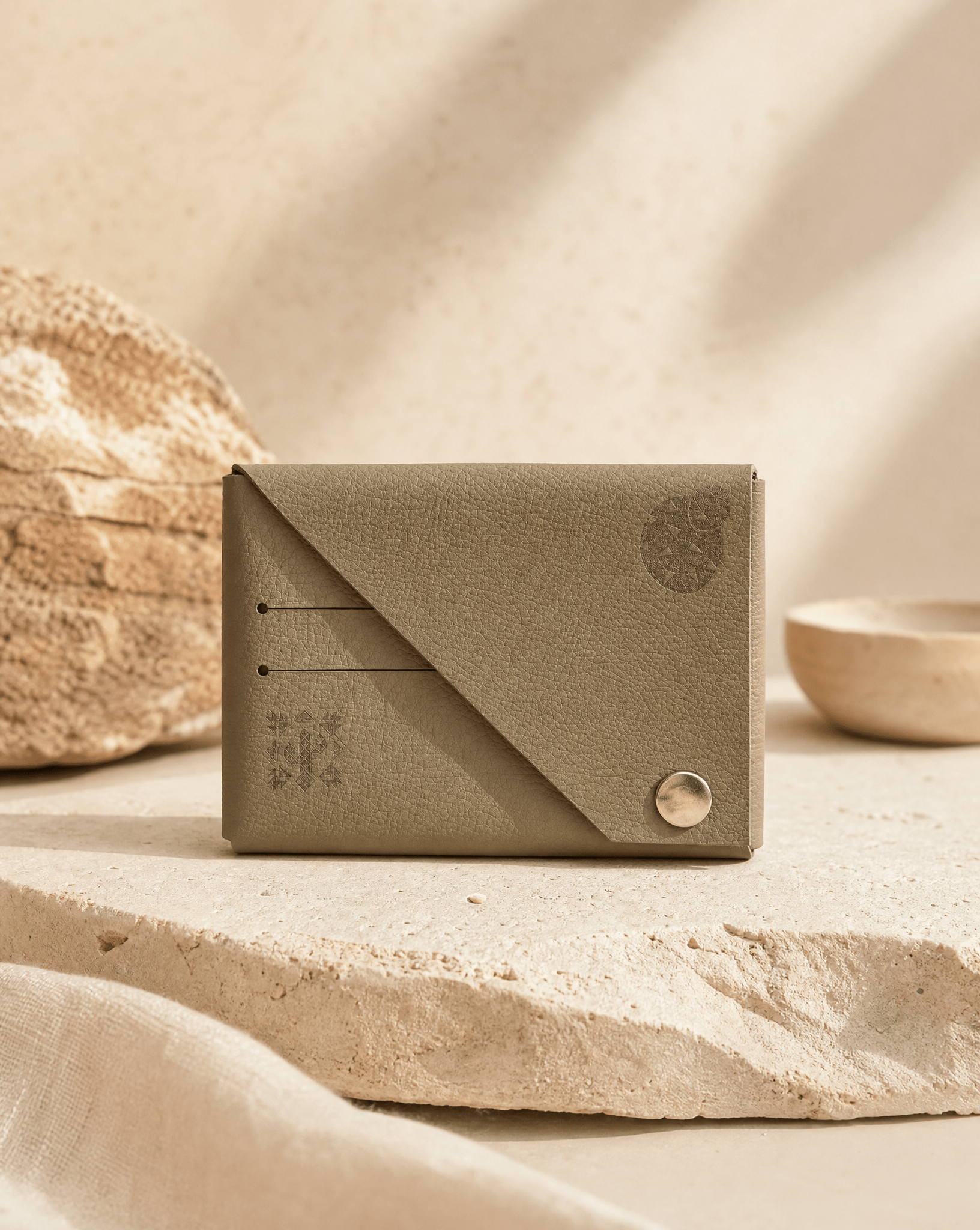 Cactus Leather Cardholder - Anne Sidora Unique Poetic gift boutique in Los Cabos