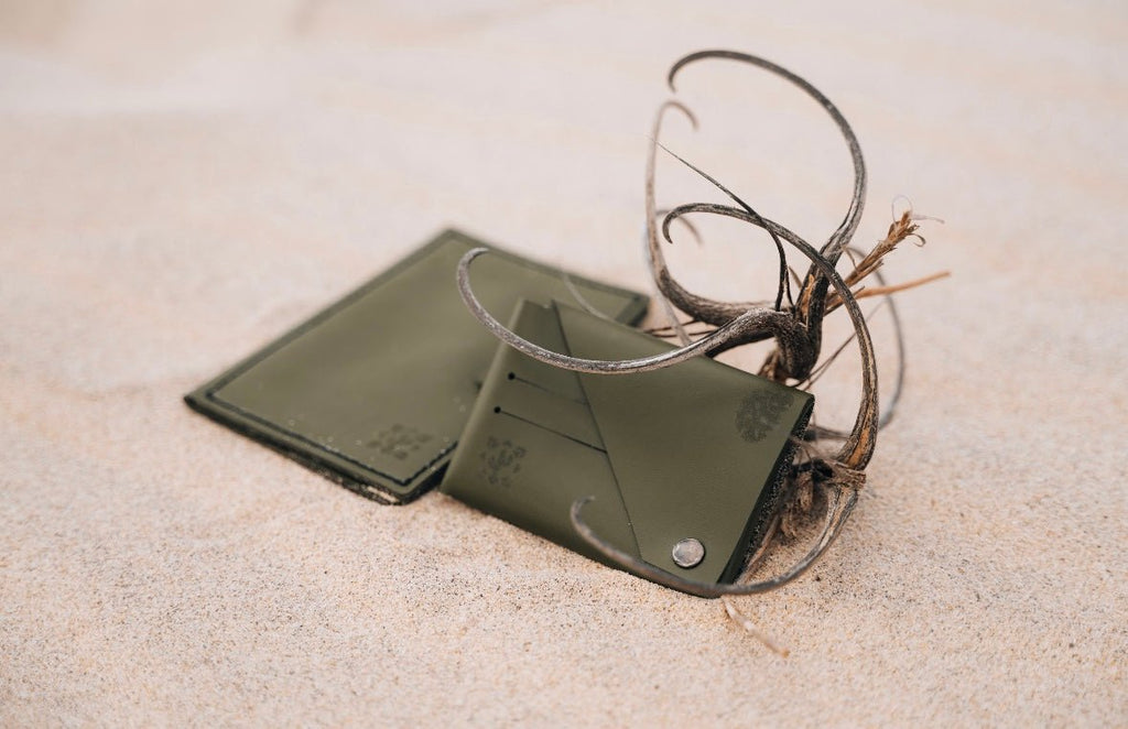 Cactus Leather Cardholder - Anne Sidora Unique Poetic gift boutique in Los Cabos