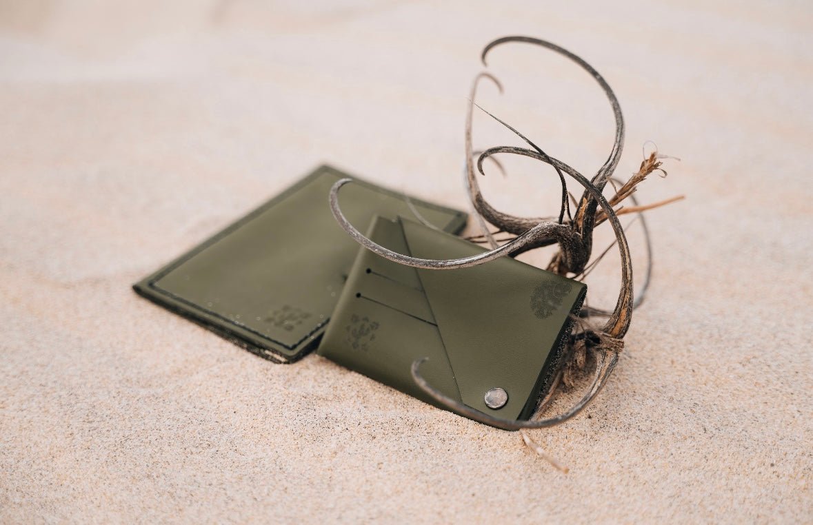 Cactus Leather Cardholder - Anne Sidora Unique Poetic gift boutique in Los Cabos