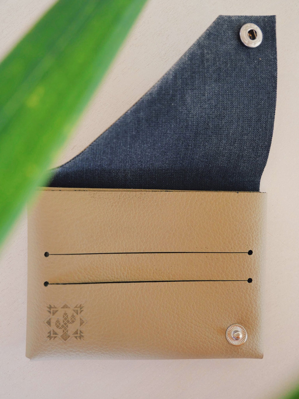 Cactus Leather Cardholder - Anne Sidora Unique Poetic gift boutique in Los Cabos