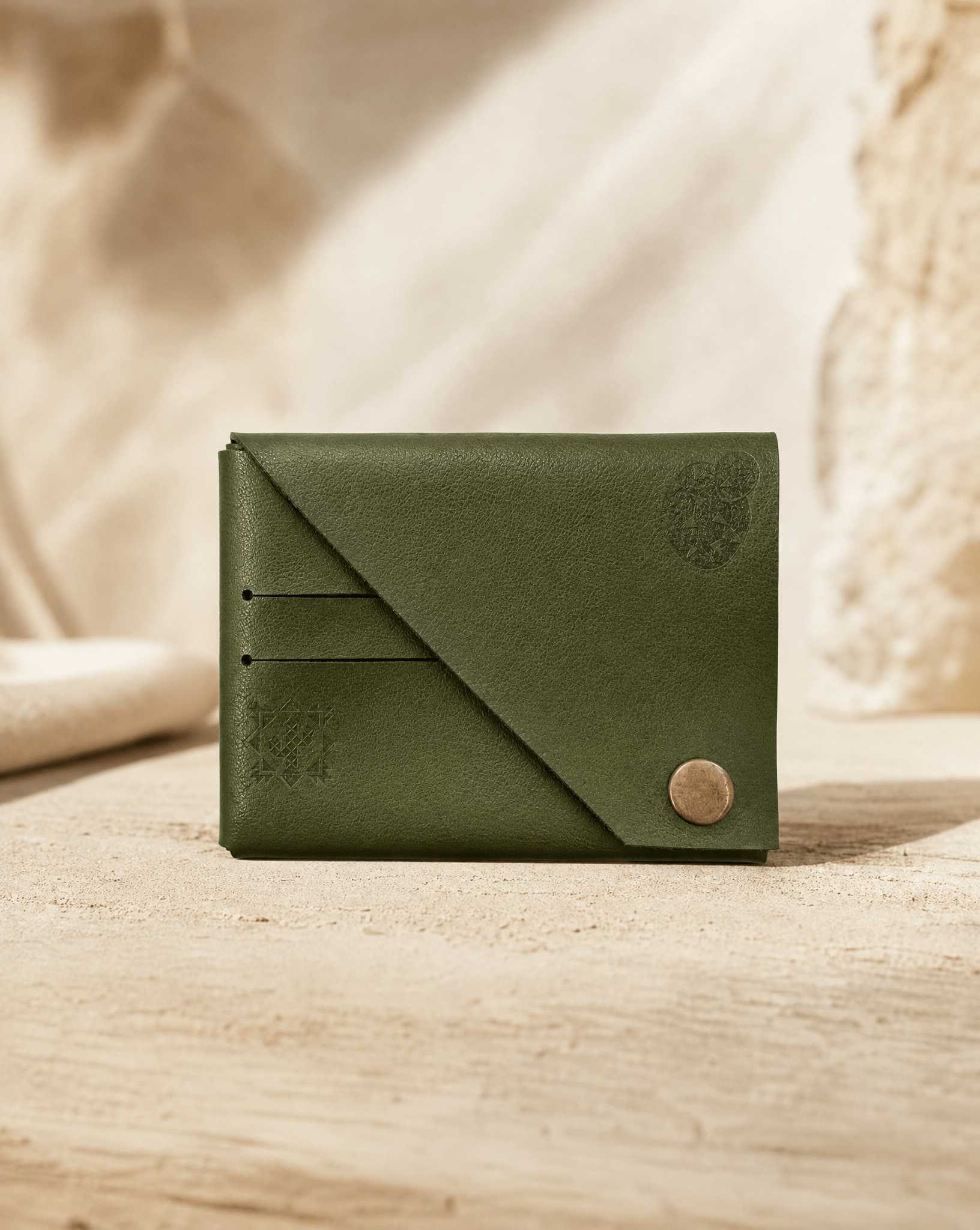Cactus Leather Cardholder - Anne Sidora Unique Poetic gift boutique in Los Cabos