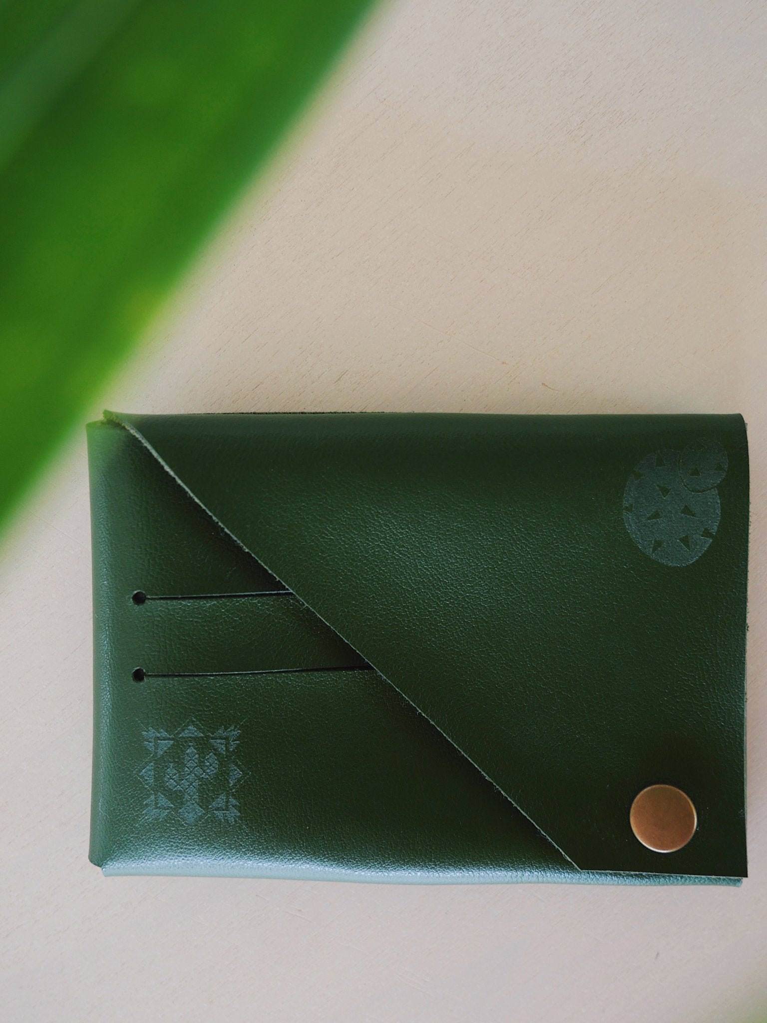 Cactus Leather Cardholder - Anne Sidora Unique Poetic gift boutique in Los Cabos