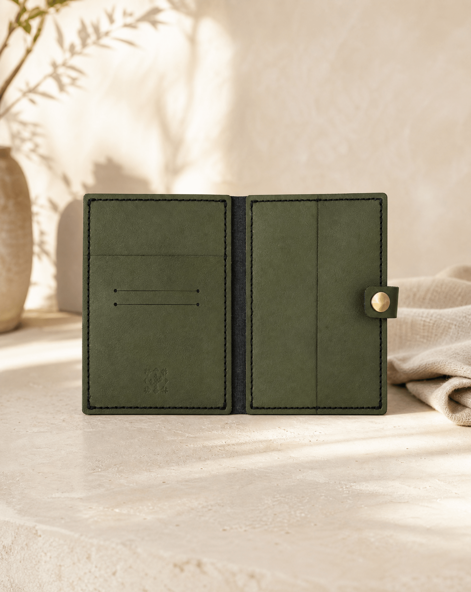 Cactus Leather Passport Holder - Anne Sidora Unique Poetic gift boutique in Los Cabos