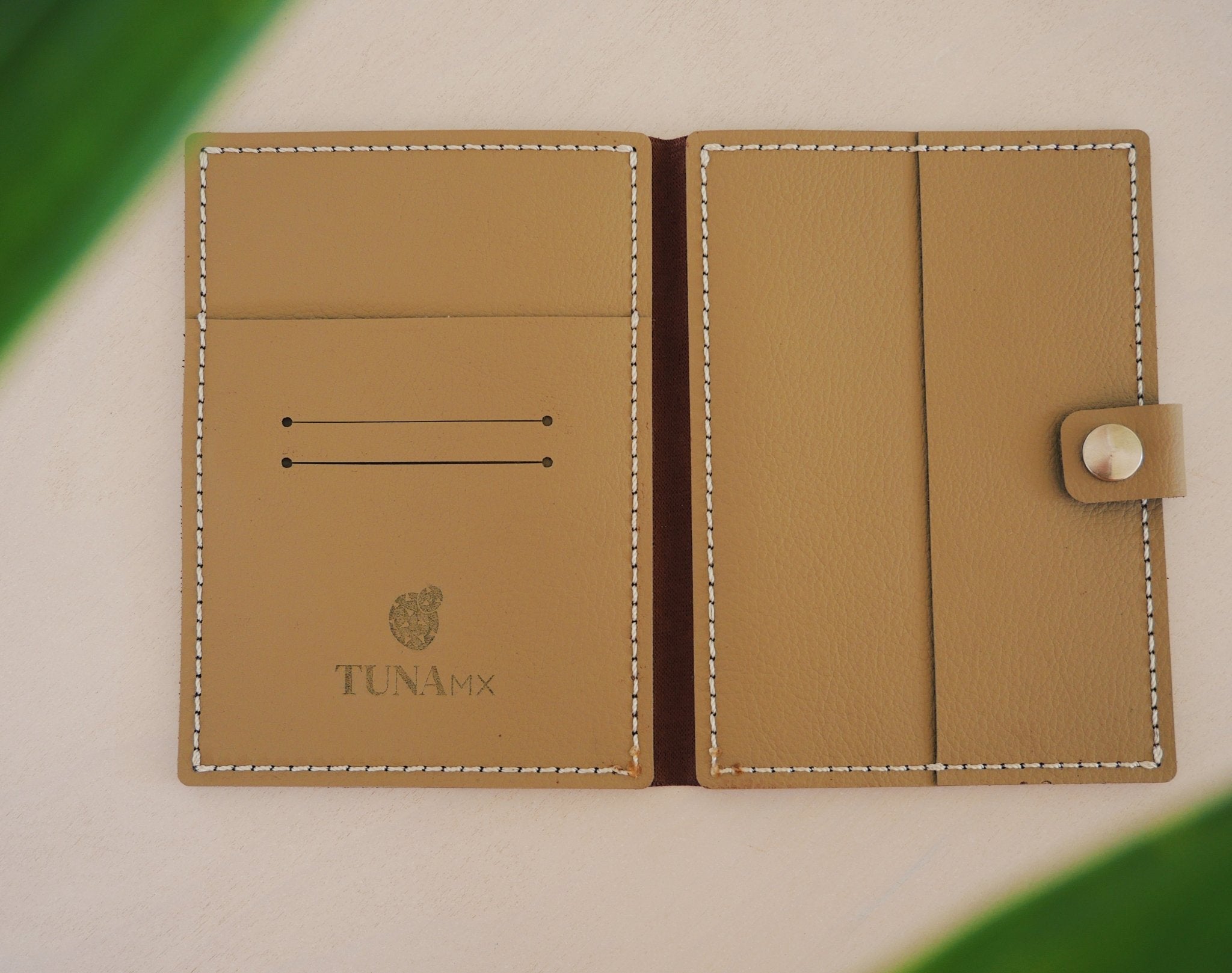 Cactus Leather Passport Holder - Anne Sidora Unique Poetic gift boutique in Los Cabos