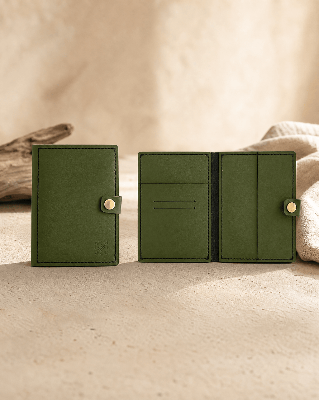 Cactus Leather Passport Holder - Anne Sidora Unique Poetic gift boutique in Los Cabos