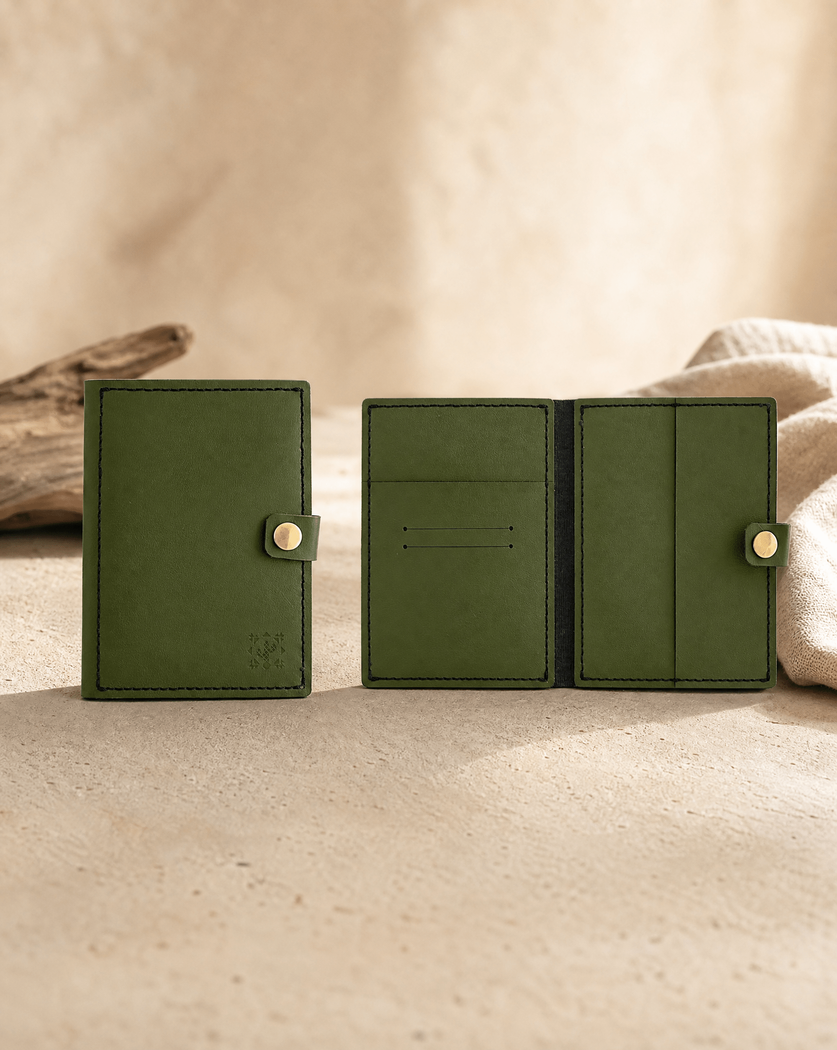 Cactus Leather Passport Holder - Anne Sidora Unique Poetic gift boutique in Los Cabos
