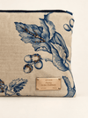 Camelia Pouch, Blue · Edition of 8 - Anne Sidora Unique Poetic gift boutique in Los Cabos