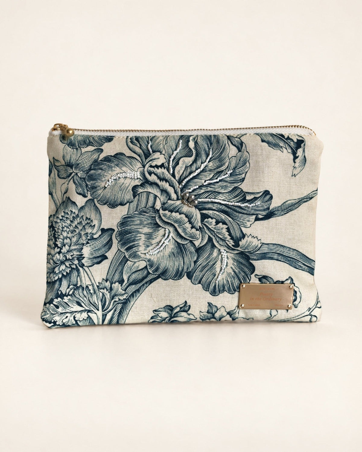 Camelia Pouch, Green · Edition of 8 - Anne Sidora Unique Poetic gift boutique in Los Cabos