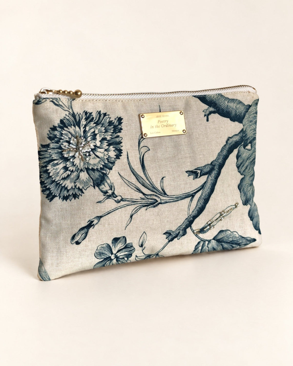 Camelia Pouch, Green · Edition of 8 - Anne Sidora Unique Poetic gift boutique in Los Cabos