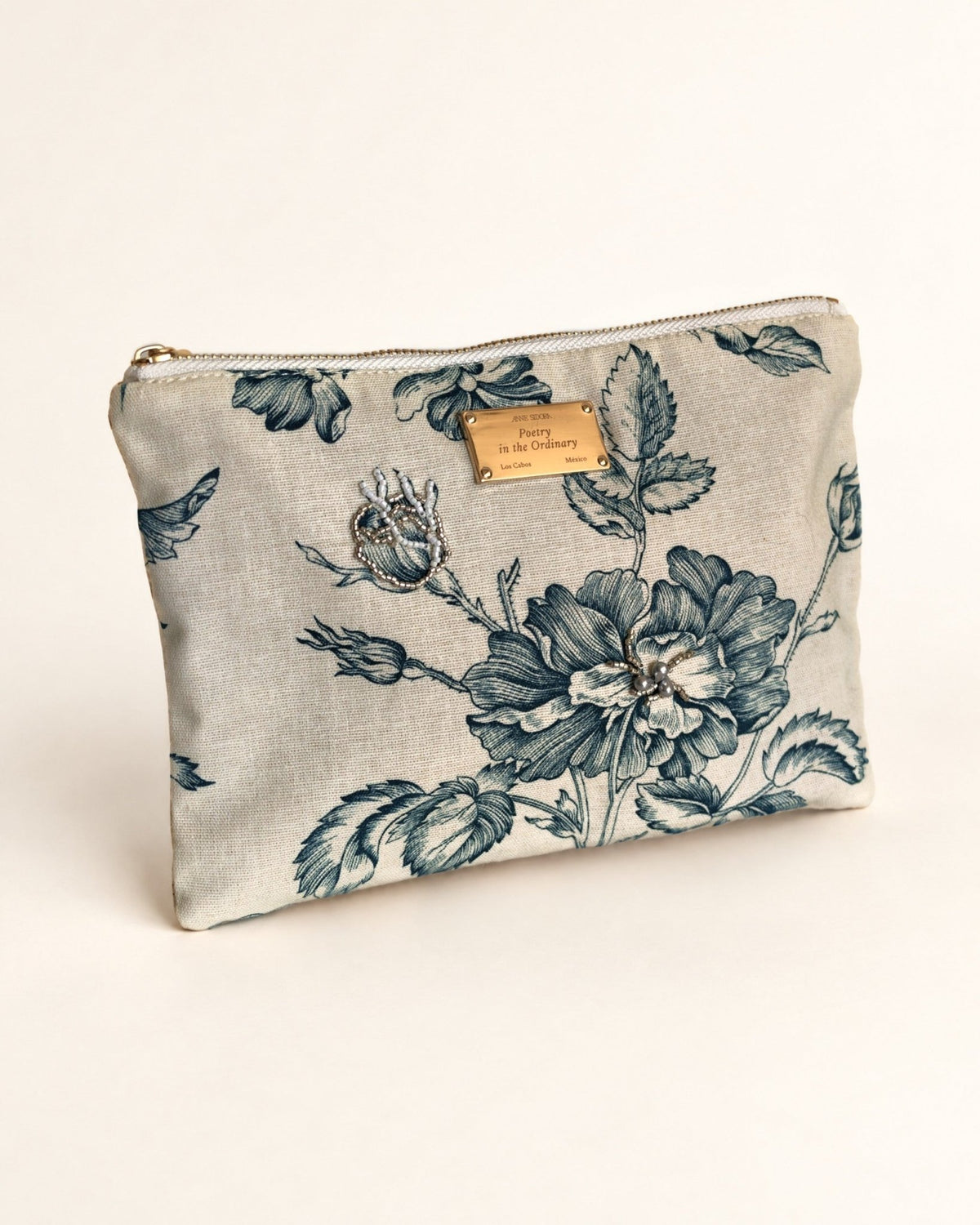 Camelia Pouch, Green · Edition of 8 - Anne Sidora Unique Poetic gift boutique in Los Cabos
