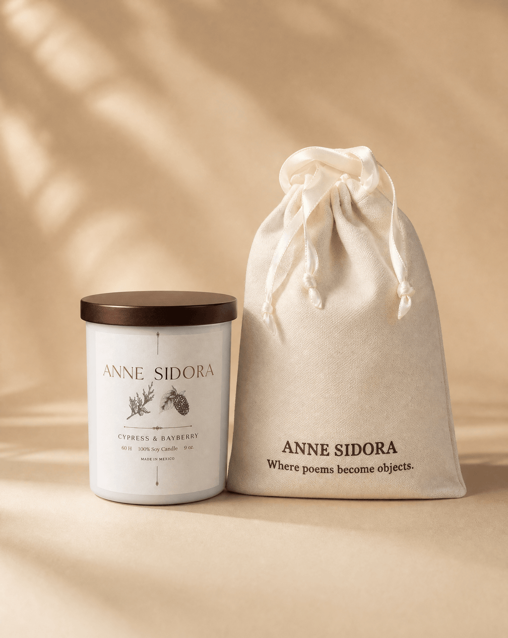 Cypress & Bayberry Candle - Anne Sidora Unique Poetic gift boutique in Los Cabos