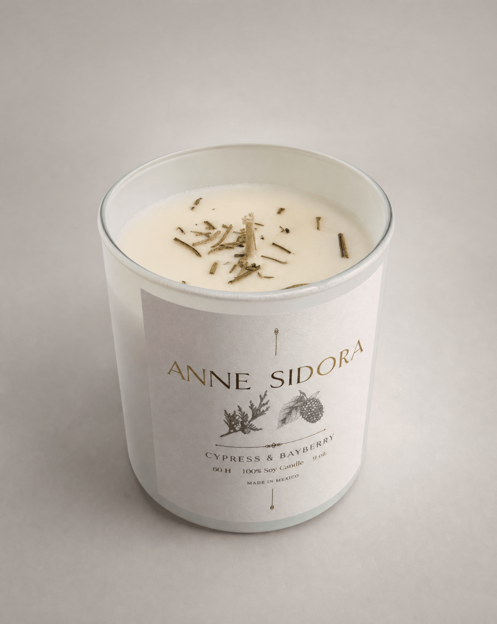 Cypress & Bayberry Candle - Anne Sidora Unique Poetic gift boutique in Los Cabos