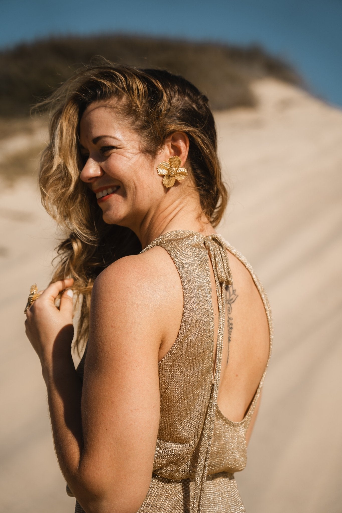 Damiana Blossom Earrings - Anne Sidora Unique Poetic gift boutique in Los Cabos