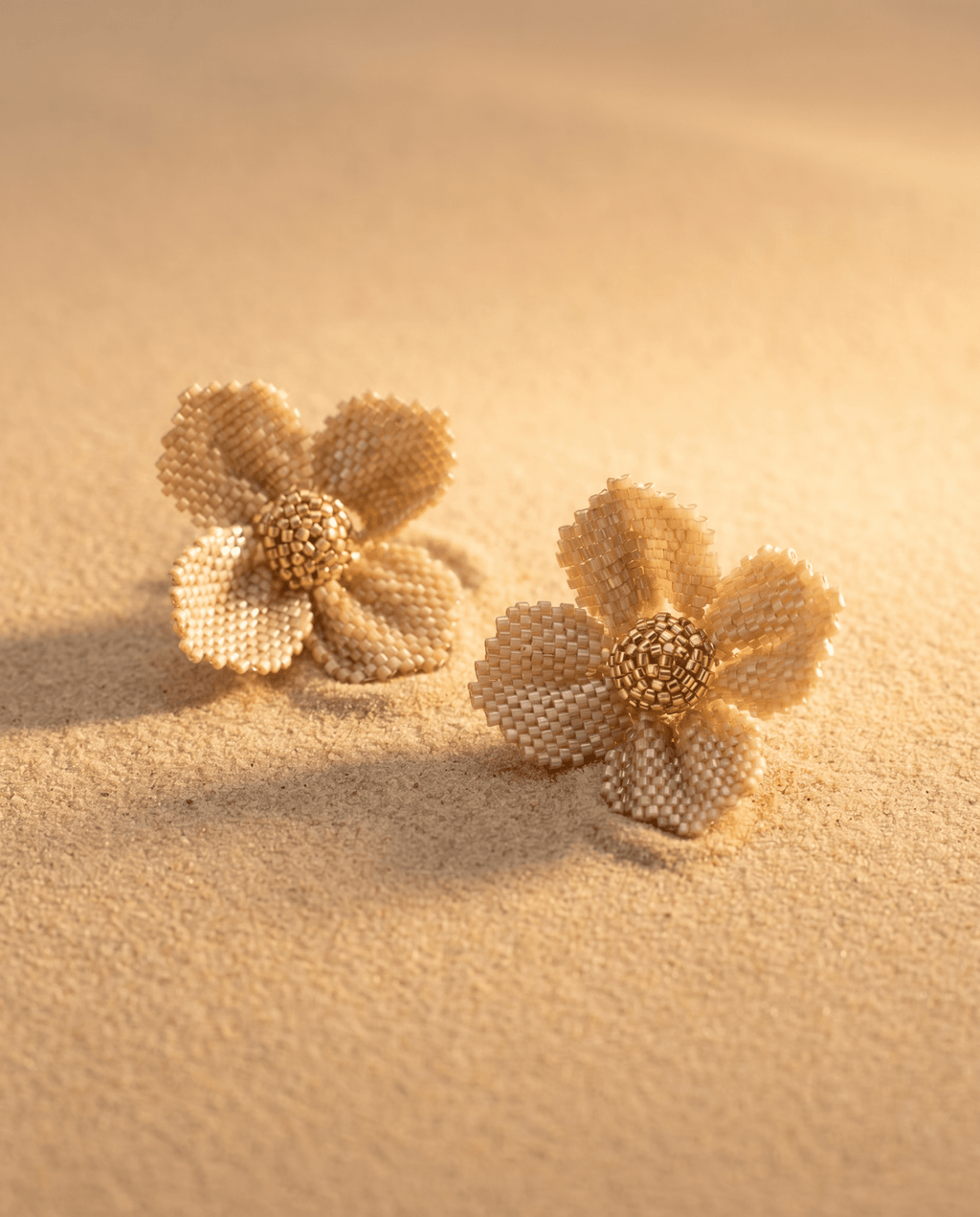 Damiana Champagne Earrings - Anne Sidora Unique Poetic gift boutique in Los Cabos